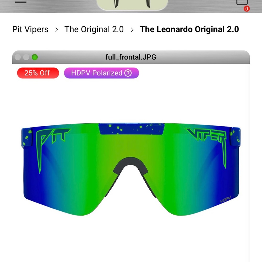 Pit Viper Neon Green and Blue Sunglasses